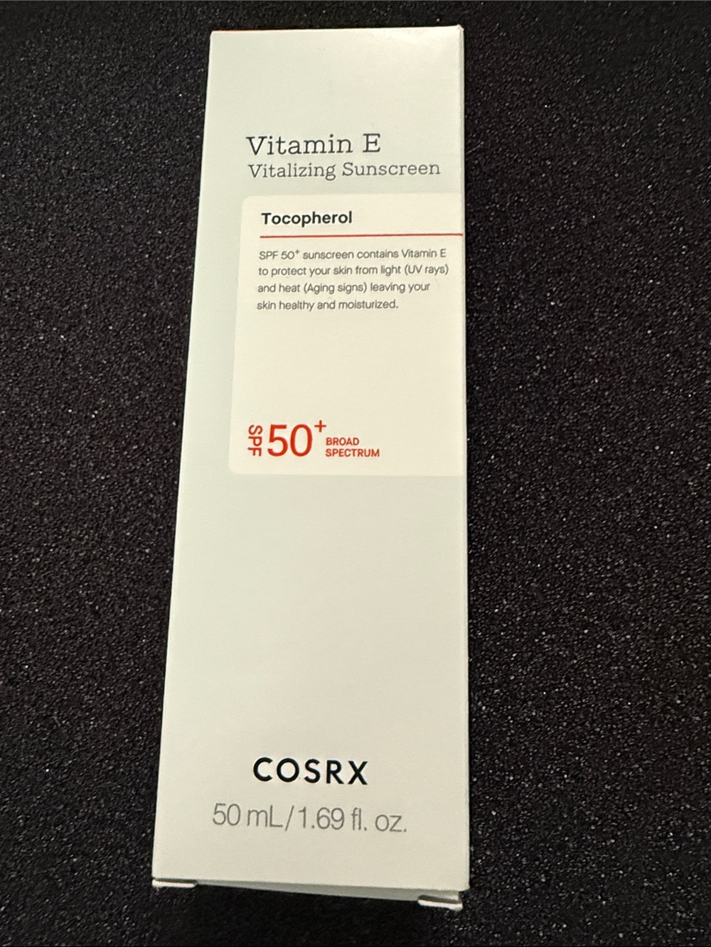 COSRX Vitamin E Vitalizing Sunscreen SPF 50+ - 50 mL